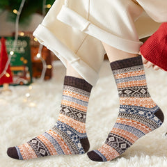 5 Pairs Winter Socks, Warm Thick Soft Mid-calf Socks