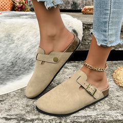 Clogs for Women, Womens Clogs- Mules House Slippers with Arch Support and Adjustable Buckle