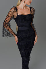 Crana Mesh Midi Dress